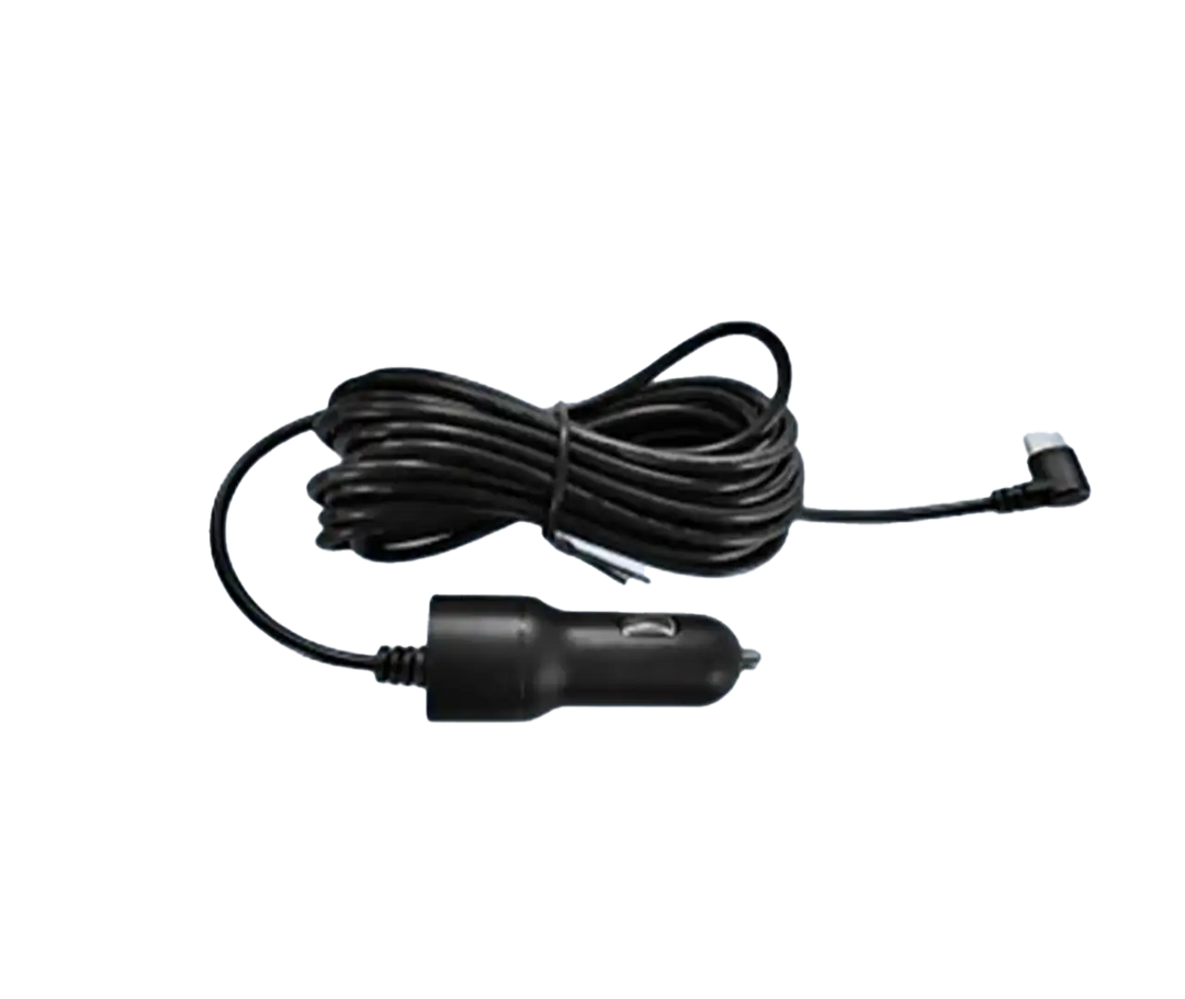 Photo of a 3.5m USB-C Power Adapter cable which comes included with the DriveVision Dash Cam.